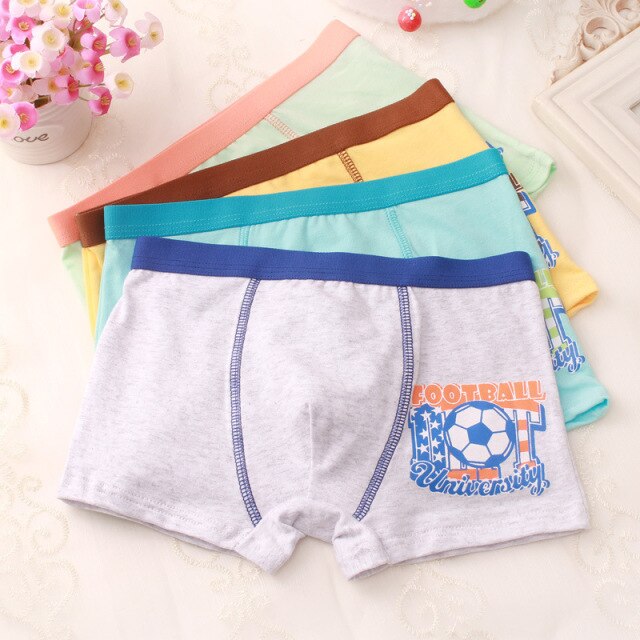 HH 3 Piece Kids Boys Underwear Cartoon Children's Shorts Panties