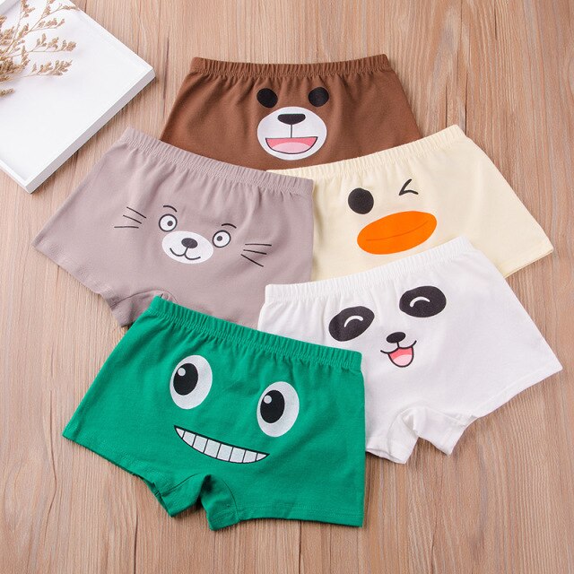 HH 3 Piece Kids Boys Underwear Cartoon Children's Shorts Panties