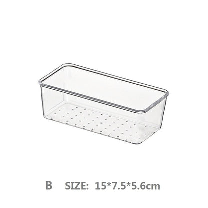 7 Sizes Desk Drawer Organizer Clear Drawer Dividers Storage Box Bins Case Trays for Utensil Makeup Groceries Bathroom Bedroom