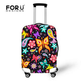 FORUDESIGNS Luggage Cover Beautiful Butterfly Print Travel Accessories for 18-30inch Travel Case Suitcase Protective Dust Covers