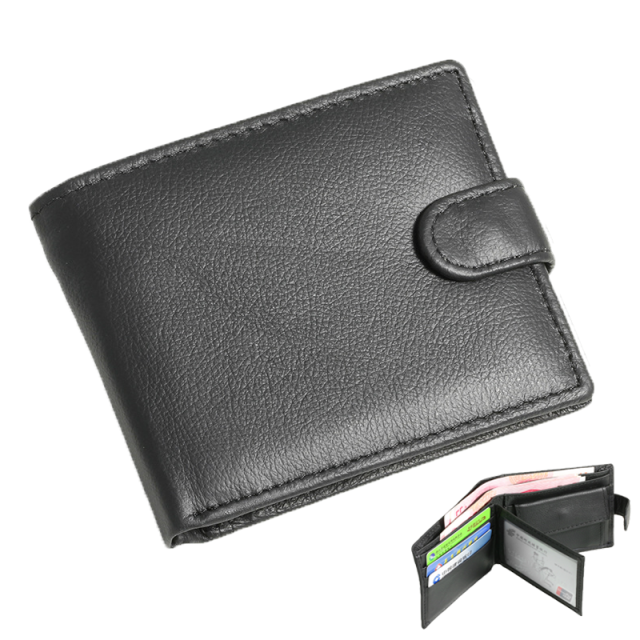 Men's wallet made of genuine leather wallet Short Hasp carteira masculina Purse 2021