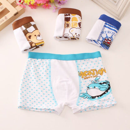 HH 3 Piece Kids Boys Underwear Cartoon Children's Shorts Panties