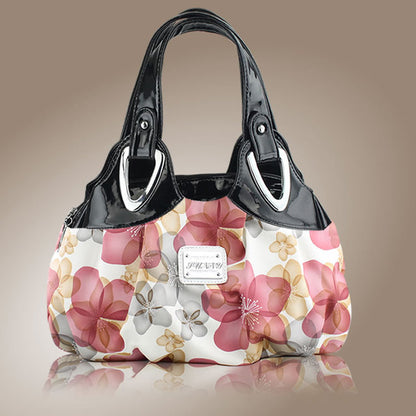 flower pattern Top-Handle Bags for Girls Hobos small Women Leather tote Bag Women Bag Female