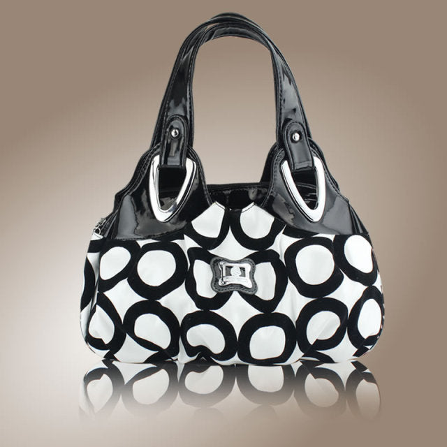 flower pattern Top-Handle Bags for Girls Hobos small Women Leather tote Bag Women Bag Female