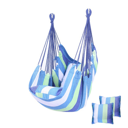 Outdoor Hammock Swing Thicken Chair Hanging Swing Chair Portable Relaxation Canvas Swing Travel Camping Lazy Chair No Pillow