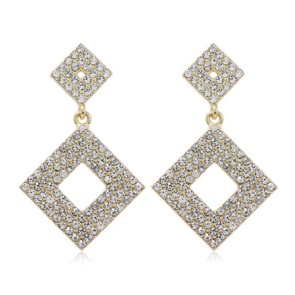New Luxury Rhinestone Crystal Long Tassel Earrings for Women