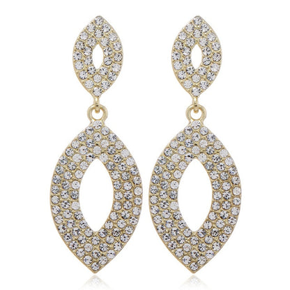 New Luxury Rhinestone Crystal Long Tassel Earrings for Women