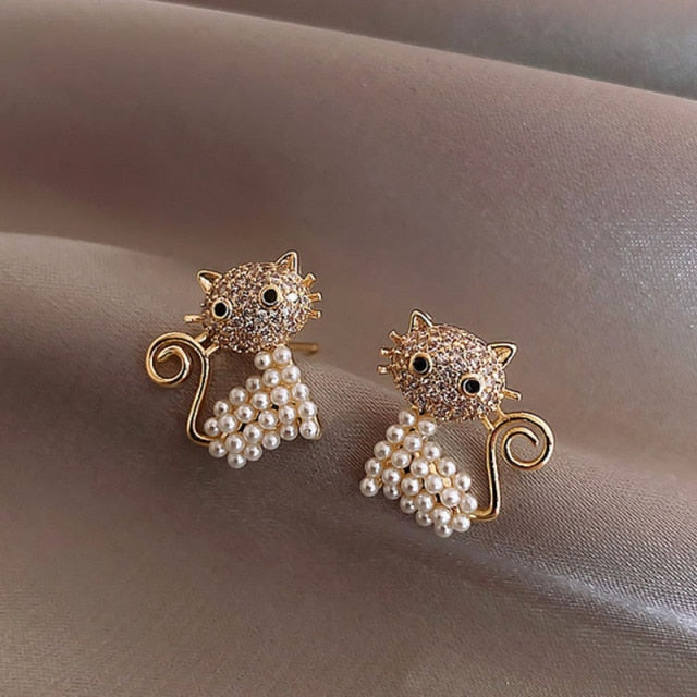 2021 New Cute Animal Stud Earrings for Women Temperament Horse