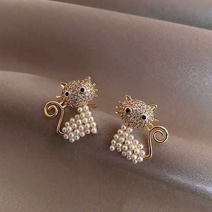 2021 New Cute Animal Stud Earrings for Women Temperament Horse
