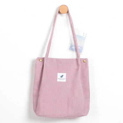 MABULA Casual Foldable Corduroy Shopping Bag High Quality Eco friendly