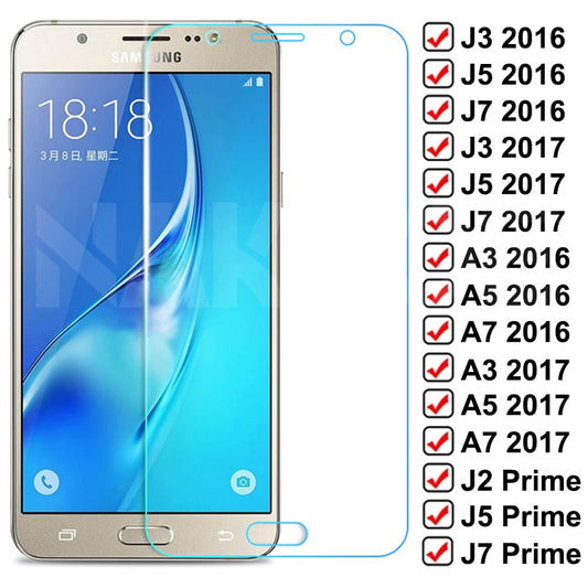 9D Protective Glass For Samsung Galaxy S7 A3 A5 A7 J3 J5 J7 2016 2017 J2 J4 J7