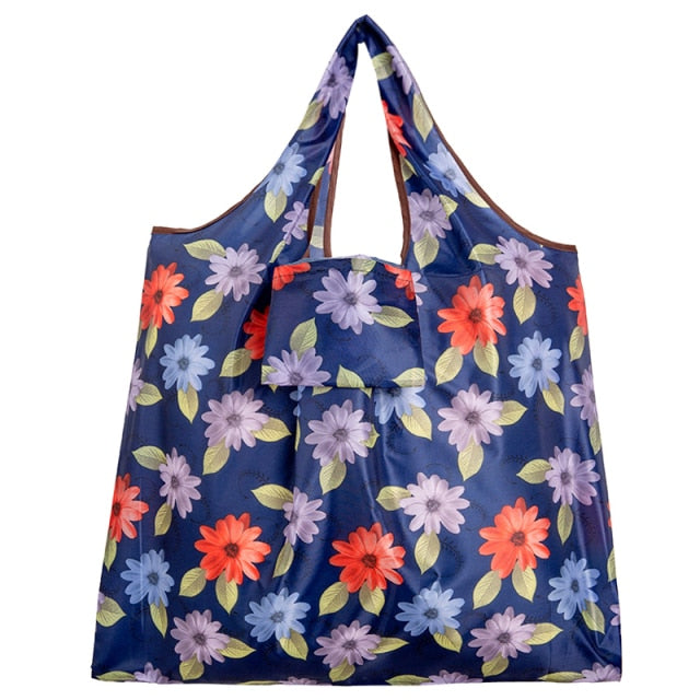 BIG Eco-Friendly Folding Shopping Bag Reusable Portable Shoulder