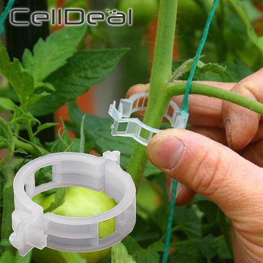 50/100pcs Plastic Plant Clips Supports Connects Reusable Protection Grafting Fixing