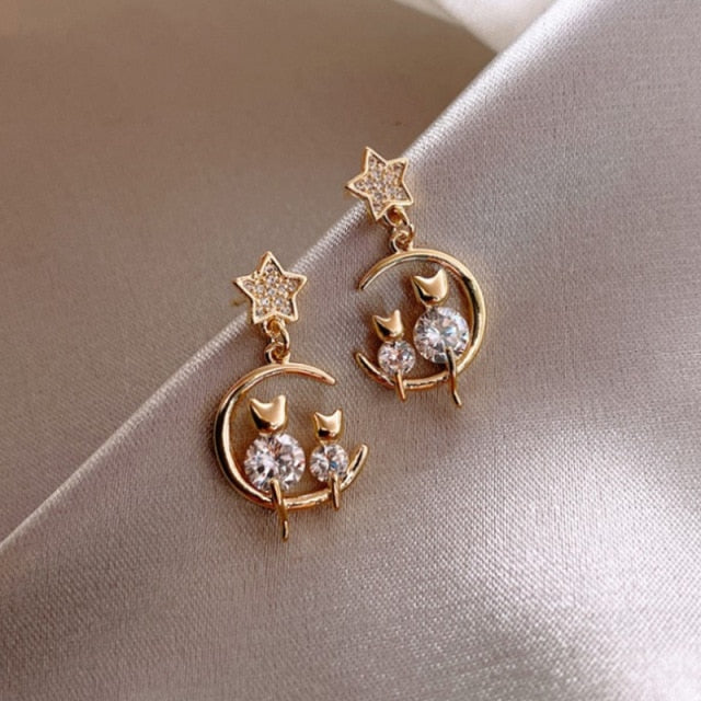 2021 New Cute Animal Stud Earrings for Women Temperament Horse