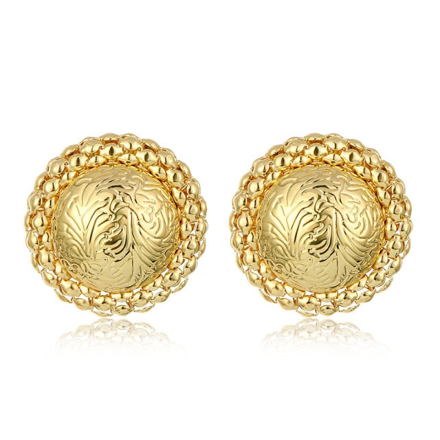 FNIO Fashion Vintage Earrings For Women Big Geometric