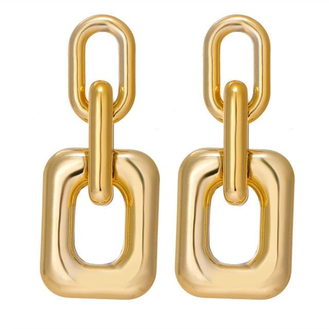 FNIO Fashion Vintage Earrings For Women Big Geometric