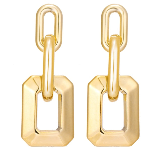 FNIO Fashion Vintage Earrings For Women Big Geometric