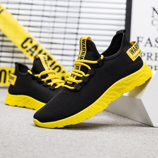 Fashion Men Sneakers Mesh Casual Shoes Lac-up Mens Shoes Lightweight