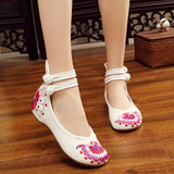 Plus Size 41 Fashion Women Shoes, Old Beijing Mary Jane Flats With Casual Shoes