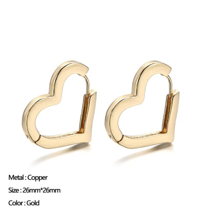 Classic Stainless Steel Ear Buckle for Women Trendy Gold Color
