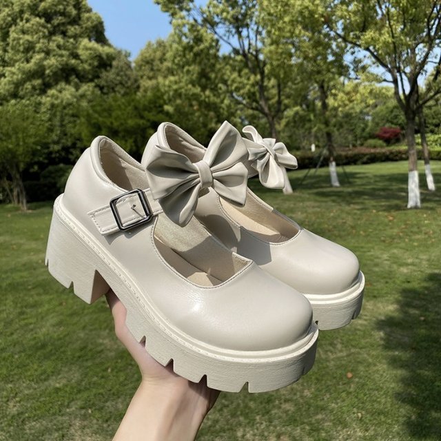 Lolita Shoes Women Japanese Style Vintage Soft Sister Girls High Heels Waterproof