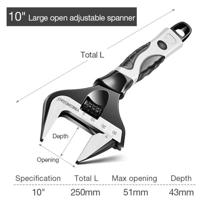 DTBD Adjustable Wrench Stainless Steel Universal Spanner Mini Nut Key