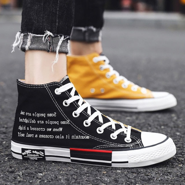 Canvas Shoes Men Sneakers 2021 Autumn Sneakers Designer Mens High Top Shoes Casual Sneakers