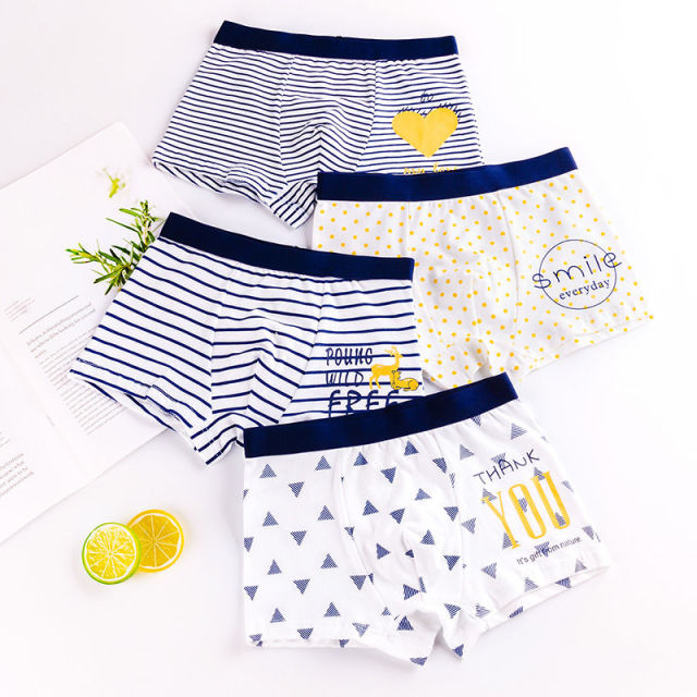 HH 3pcs/set Pure Cotton Boys Boxer Underpants Children's Panties Cozy