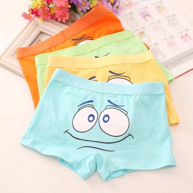 HH 3pcs/set Pure Cotton Boys Boxer Underpants Children's Panties Cozy