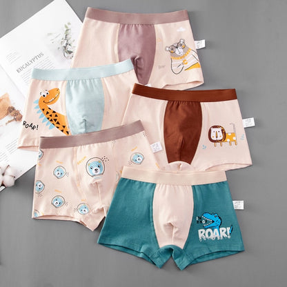 HH 3pcs/set Pure Cotton Boys Boxer Underpants Children's Panties Cozy