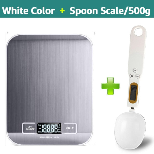 Digital Kitchen Scale 5kg/10kg Food Multi-Function 304 Stainless Steel Balance