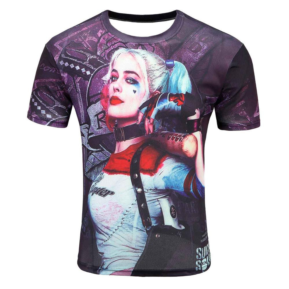 Men's Short Sleeve Polyester O-Neck T-Shirt Punk 3D thinkers/tree Printed T shirt Men t shirt