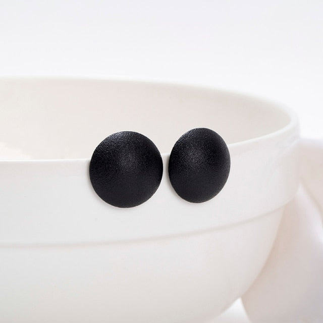 WYBU Summer Style Golden Drop Earrings For Women Geomatric Black