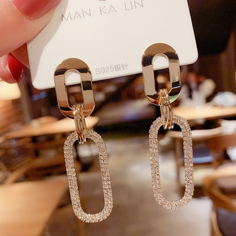 New Women's Earrings Korean Stud Earrings for Women Vintage