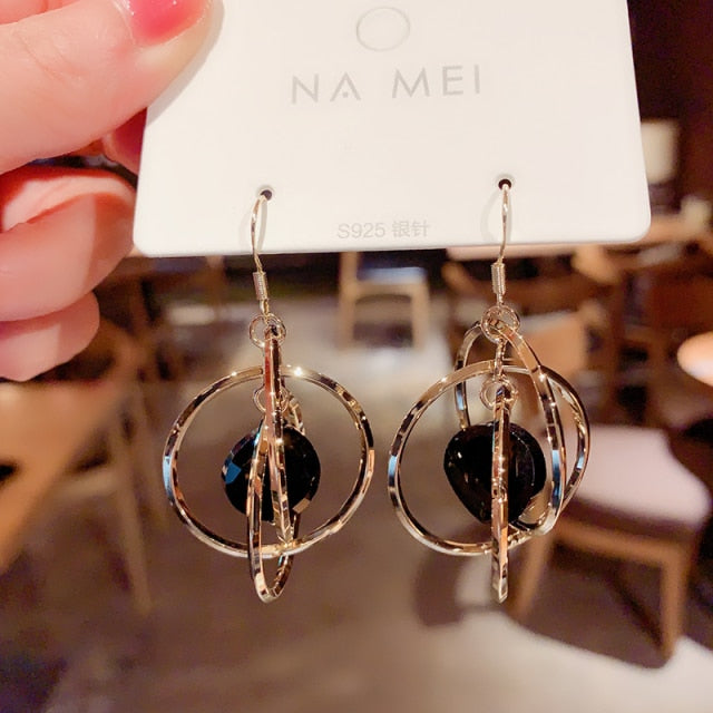 New Women's Earrings Korean Stud Earrings for Women Vintage