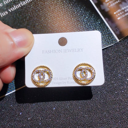 New Women's Earrings Korean Stud Earrings for Women Vintage