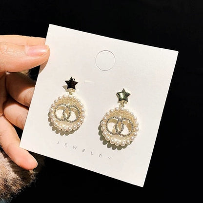 New Women's Earrings Korean Stud Earrings for Women Vintage