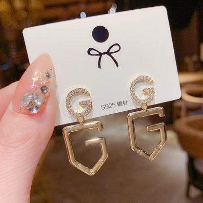 New Women's Earrings Korean Stud Earrings for Women Vintage