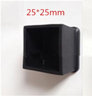 4pcs Square Silicone Chair Leg Caps Non-slip Table Foot Dust Cover Socks Floor Protector Pads Pipe Plugs Furniture Leveling Feet