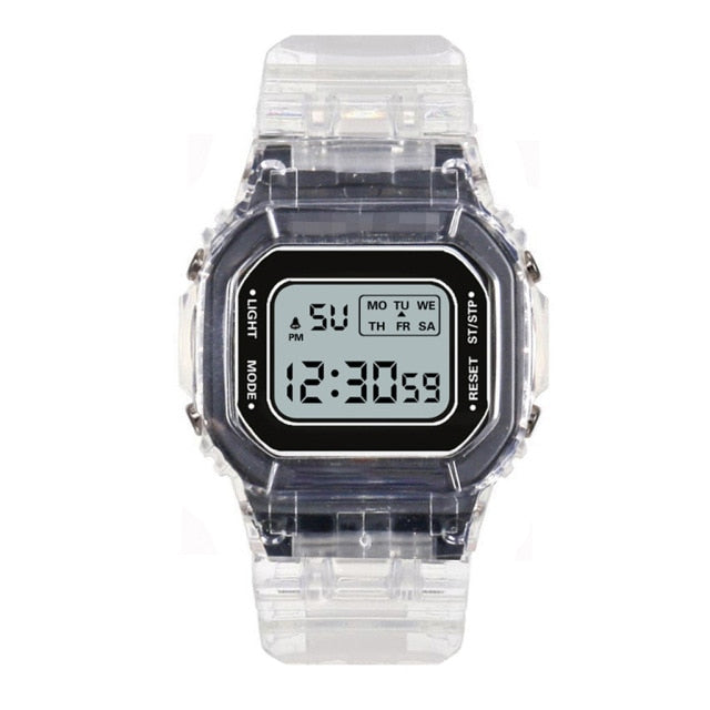 Women Men Unisex Watch Gold Silver Black Vintage LED Digital Sports Military