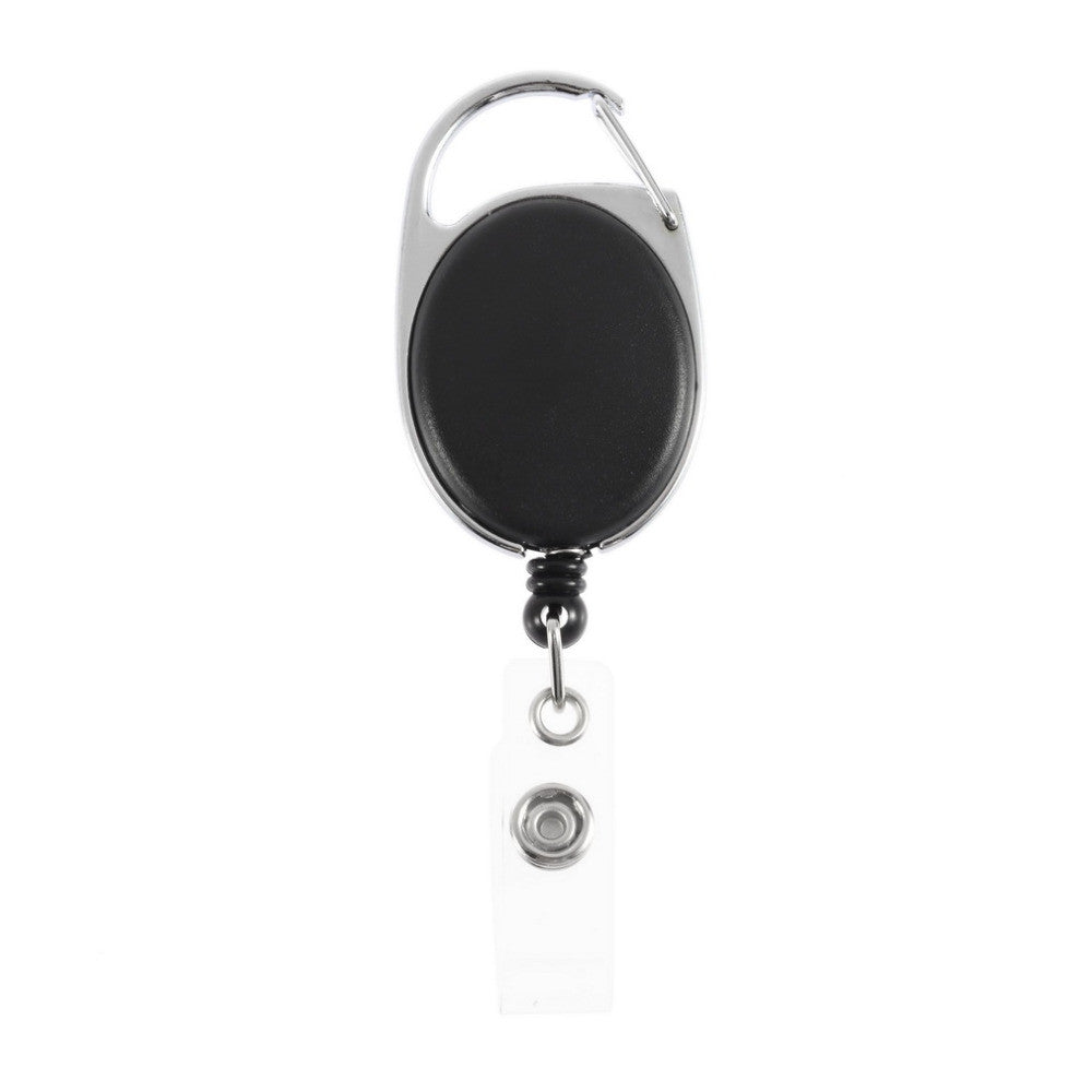 1pc fashion Retractable Pull Key Ring Chain Reel ID Lanyard Name Tag Card Badge Holder - Shopy Max