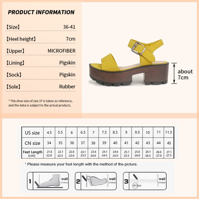 U-DOUBLE Summer Women Casual Shoes Slippers Rome Retro Thick Bottom Open
