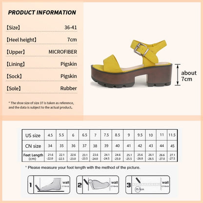 U-DOUBLE Summer Women Casual Shoes Slippers Rome Retro Thick Bottom Open