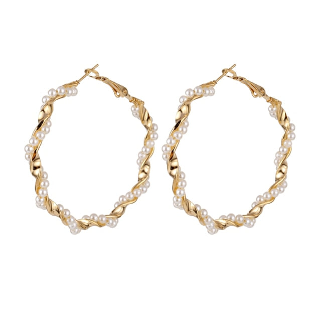 FNIO Fashion Vintage Earrings For Women Big Geometric