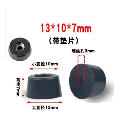 1pack Black Rubber Feet Chair Floor Protector Non-slip Furniture Foot Table Leg Cover Cabinet Bottom Pads Funiture Accessories