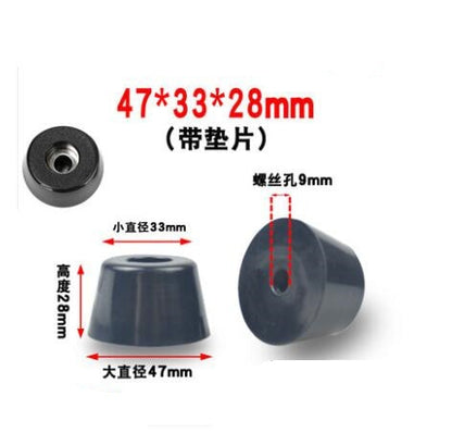 1pack Black Rubber Feet Chair Floor Protector Non-slip Furniture Foot Table Leg Cover Cabinet Bottom Pads Funiture Accessories