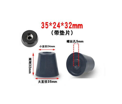 1pack Black Rubber Feet Chair Floor Protector Non-slip Furniture Foot Table Leg Cover Cabinet Bottom Pads Funiture Accessories