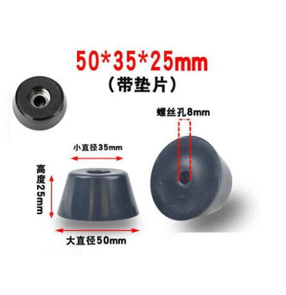 1pack Black Rubber Feet Chair Floor Protector Non-slip Furniture Foot Table Leg Cover Cabinet Bottom Pads Funiture Accessories