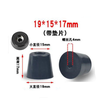 1pack Black Rubber Feet Chair Floor Protector Non-slip Furniture Foot Table Leg Cover Cabinet Bottom Pads Funiture Accessories