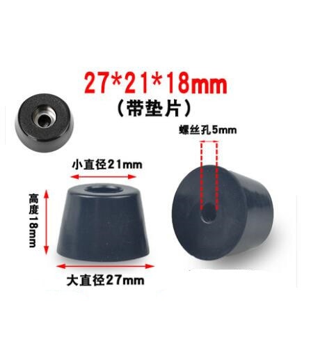 1pack Black Rubber Feet Chair Floor Protector Non-slip Furniture Foot Table Leg Cover Cabinet Bottom Pads Funiture Accessories